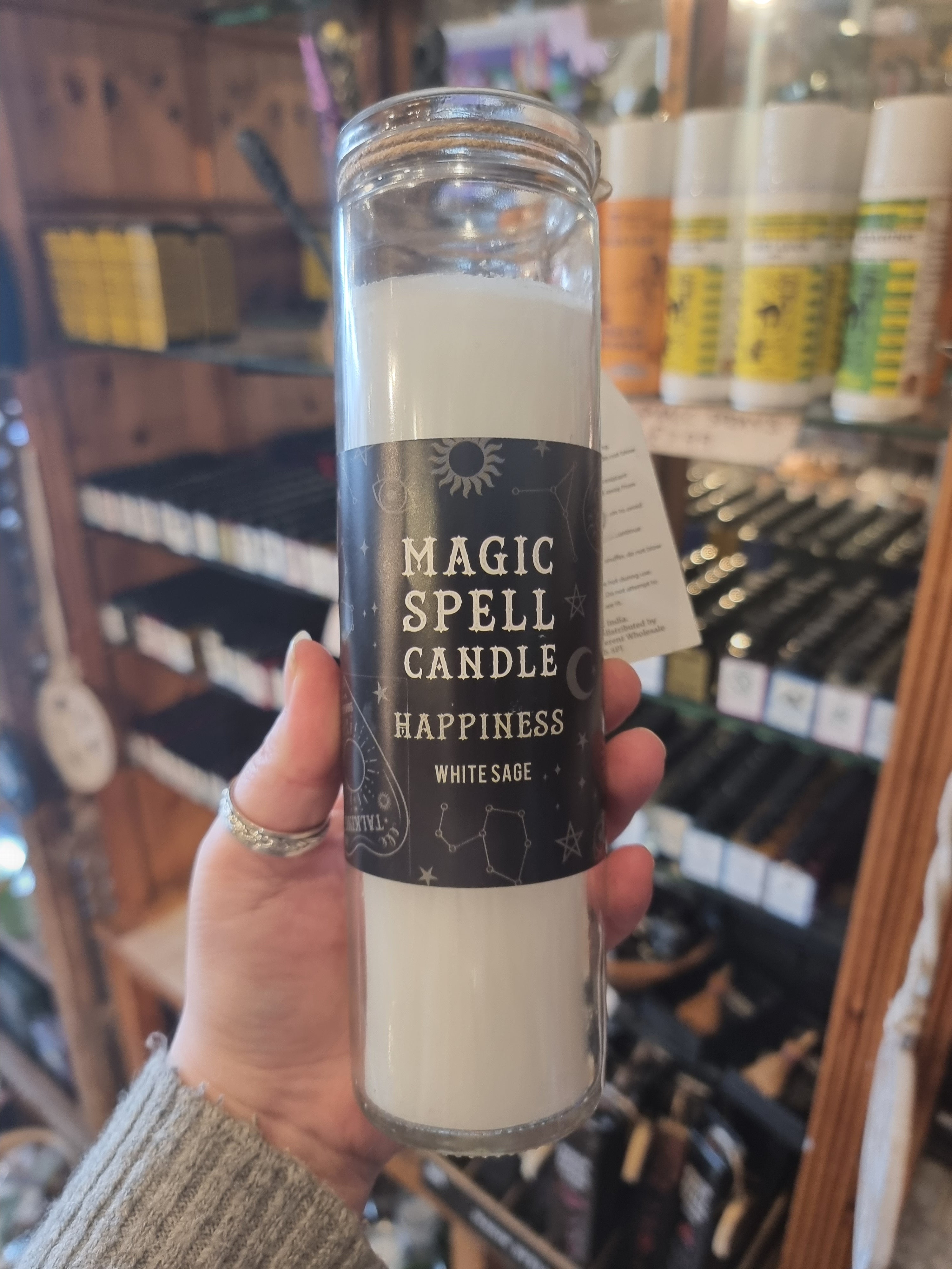 White 'Happiness' Candle