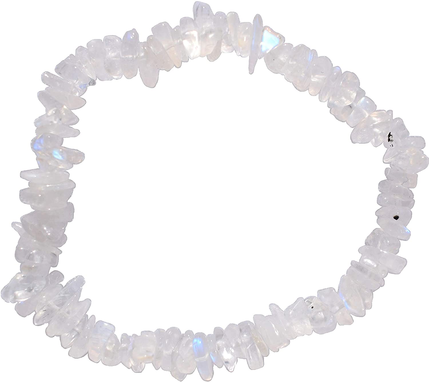 Rainbow Moonstone Chip Bracelet