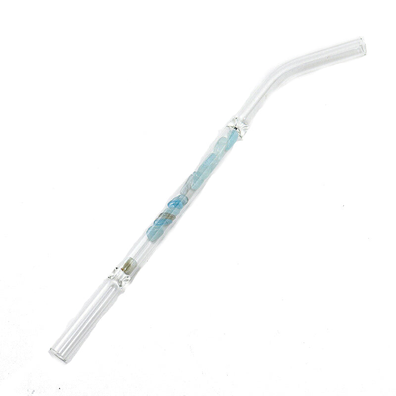 Aquamarine Crystal Straw