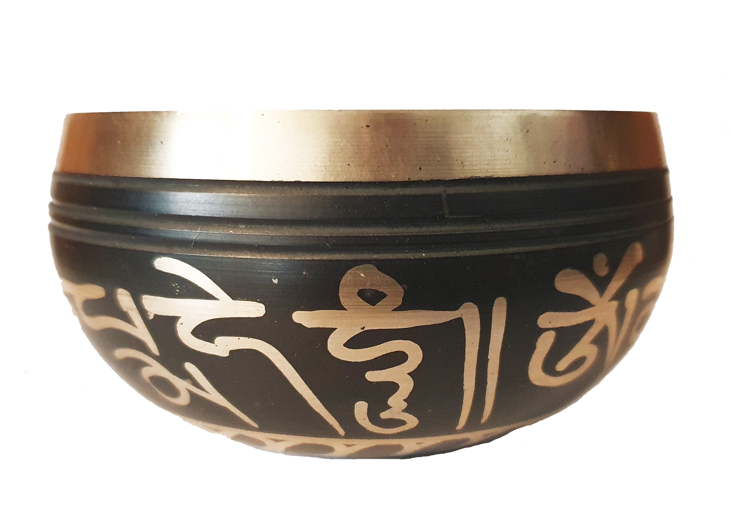 Black Sanskrit Singing Bowls