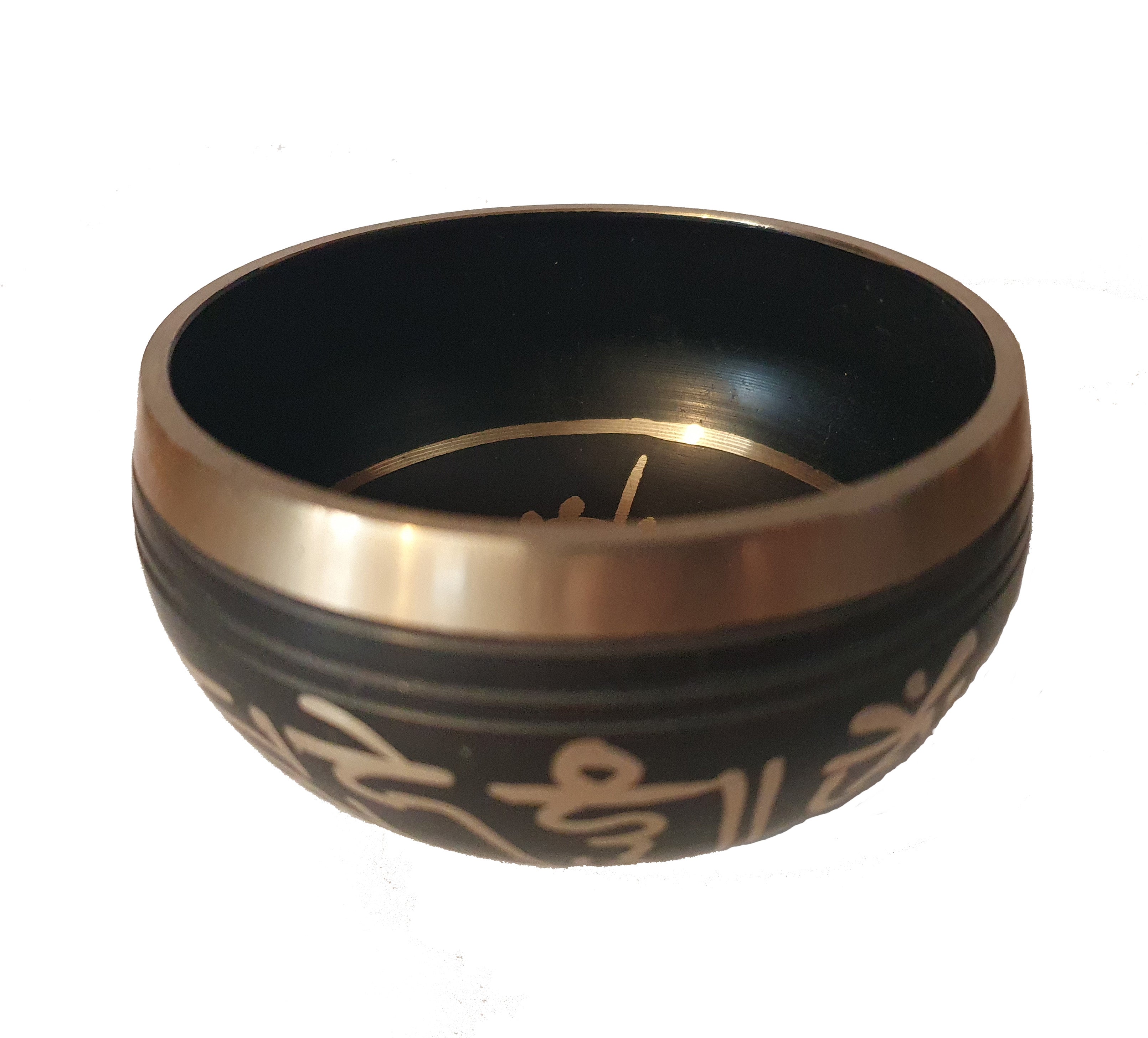 Black Sanskrit Singing Bowls