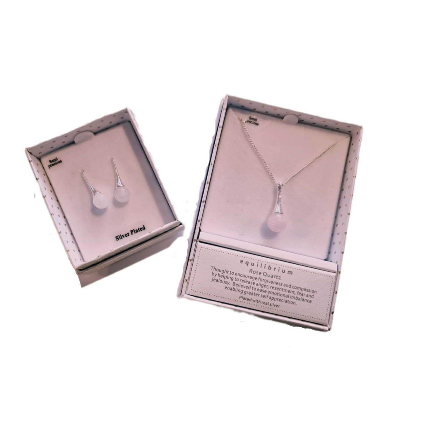 Rose Quartz Jewellery Gift Set