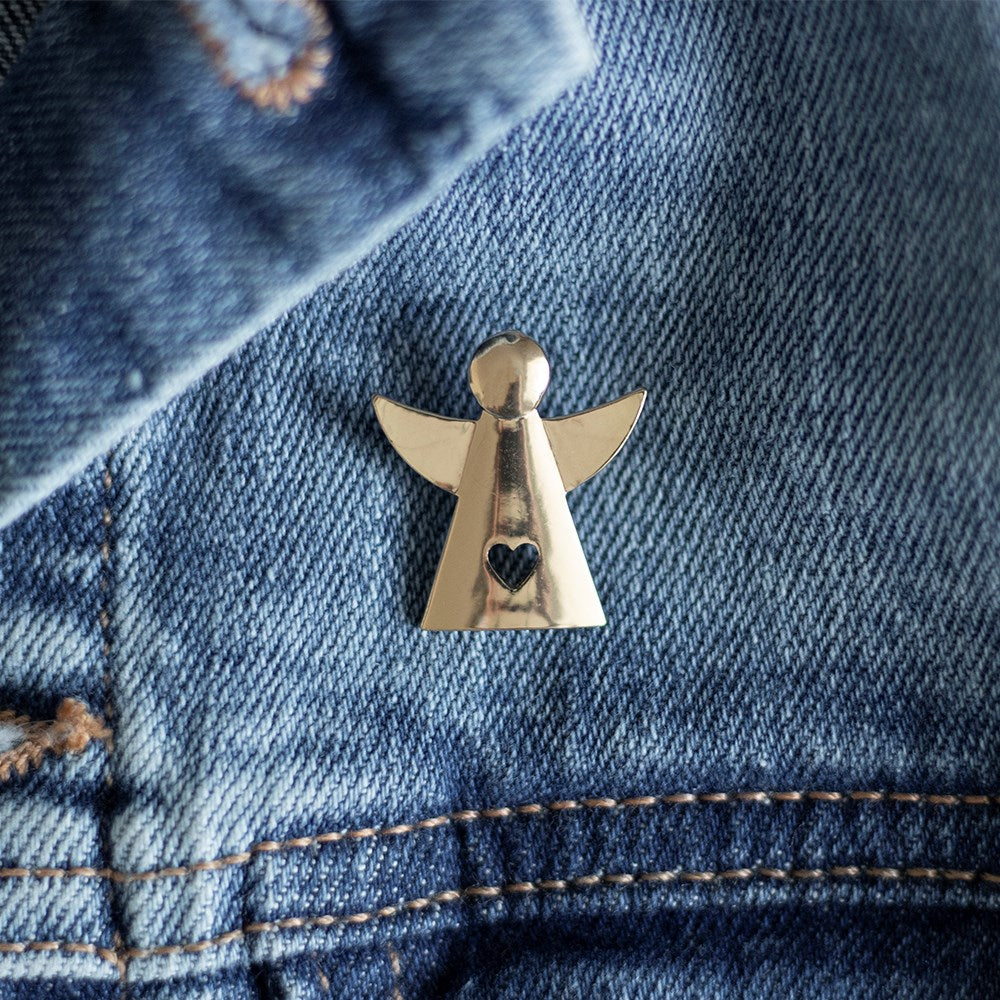 Little Angel Sentiment Pin Badge