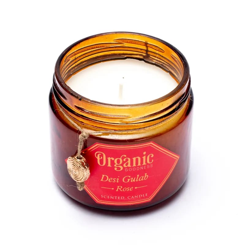 Organic Rose Candle
