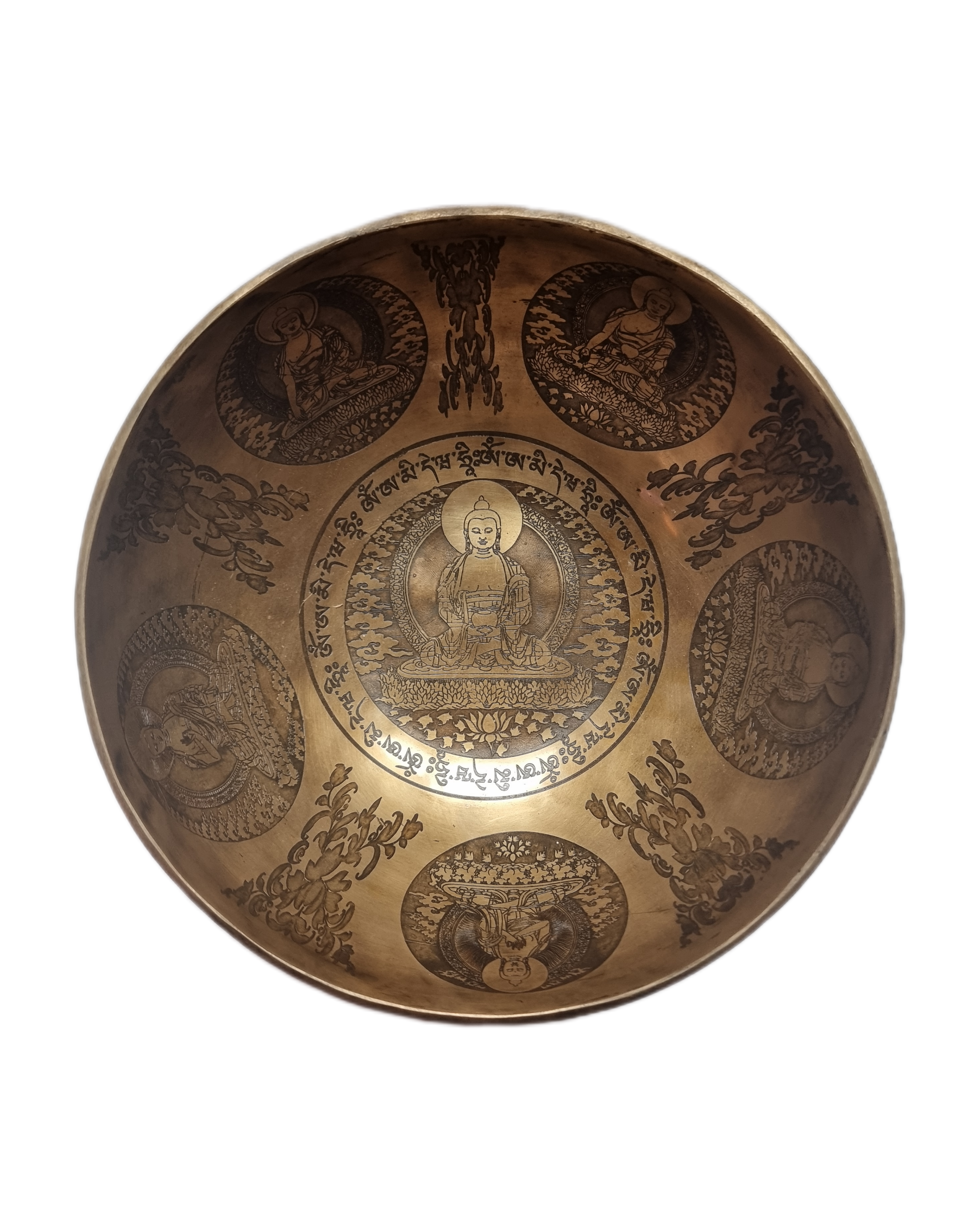 Engraved Buddha Singing Bowl