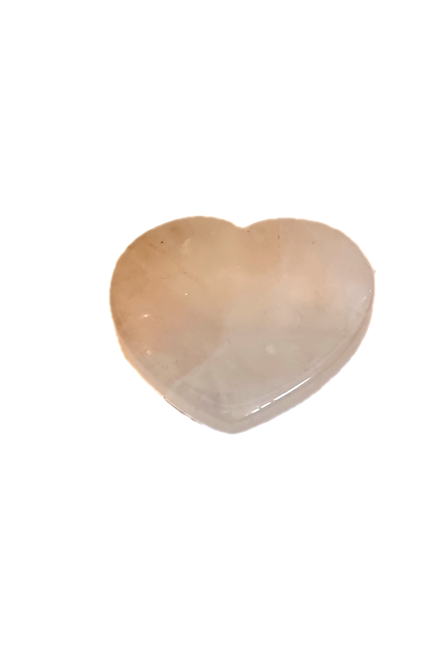 Rose Quartz Heart Crystal Phone Grip