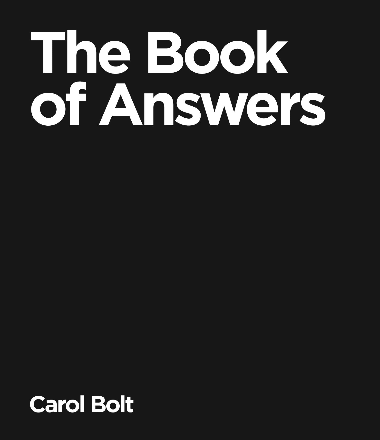The Book of Answers (Black)