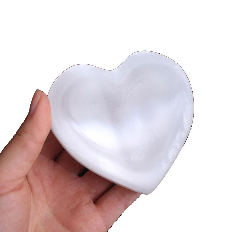 Selenite Heart Bowl